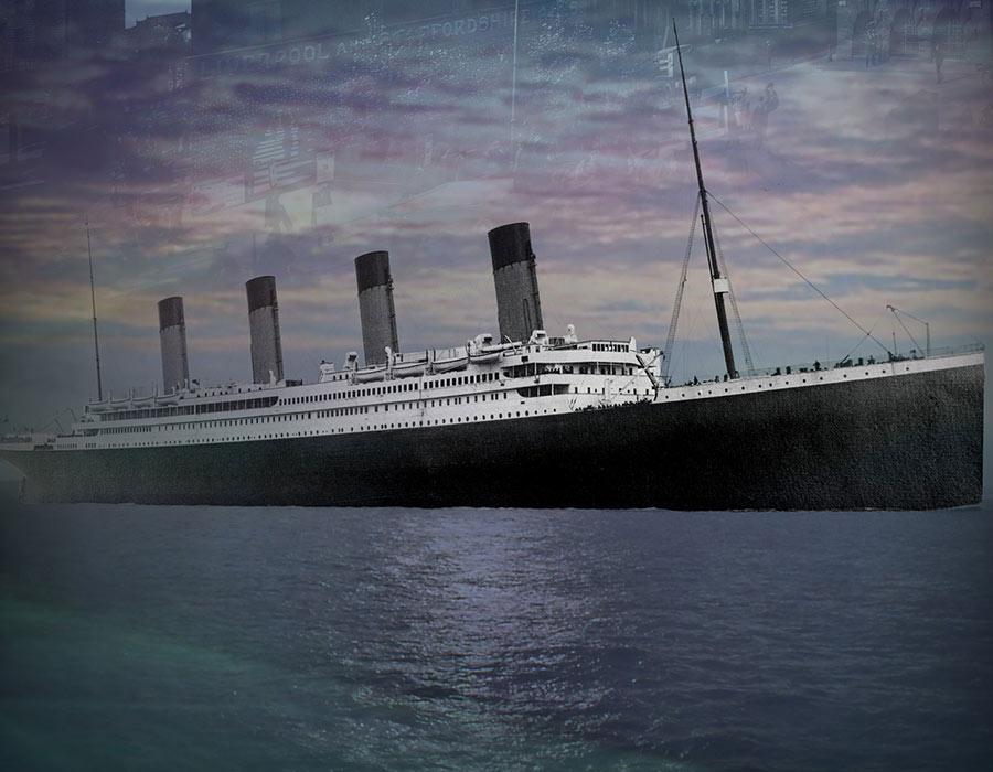 Titanic at sea