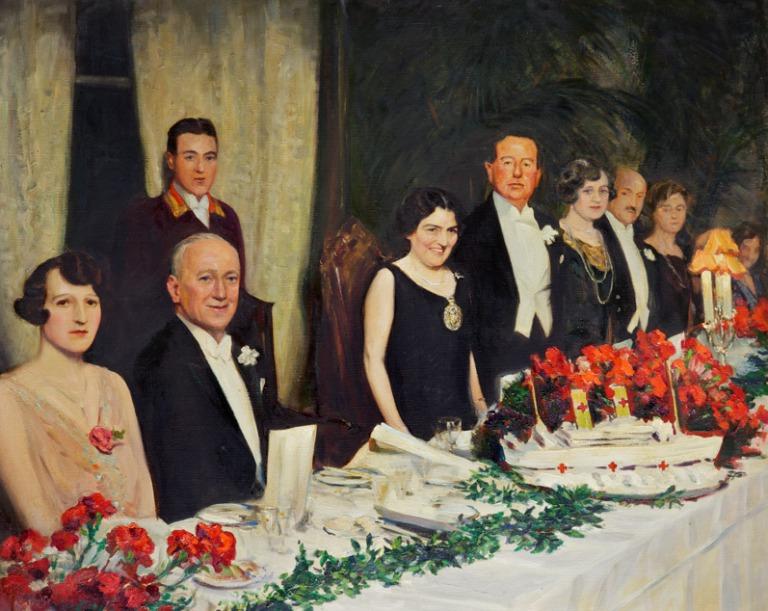 Oil painting of Margaret Beavan card