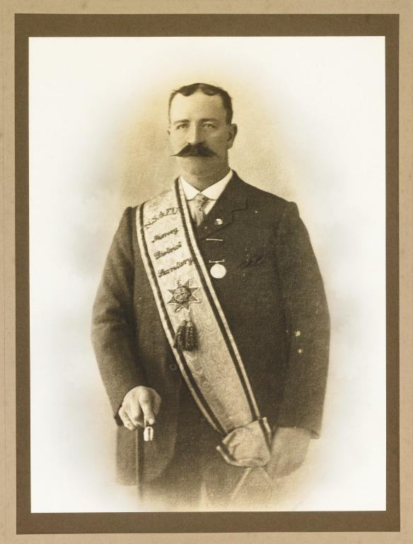 Portrait of Richard Chidlow as Secretary of the National Sailor's and Fireman's Union, Mersey Branch, 1908-1915 card