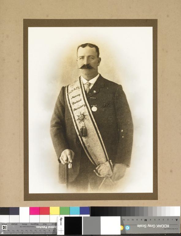Portrait of Richard Chidlow as Secretary of the National Sailor's and Fireman's Union, Mersey Branch, 1908-1915 card