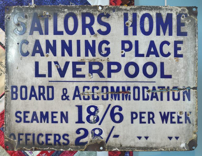 Sailors' Home sign, Canning Place, Liverpool card