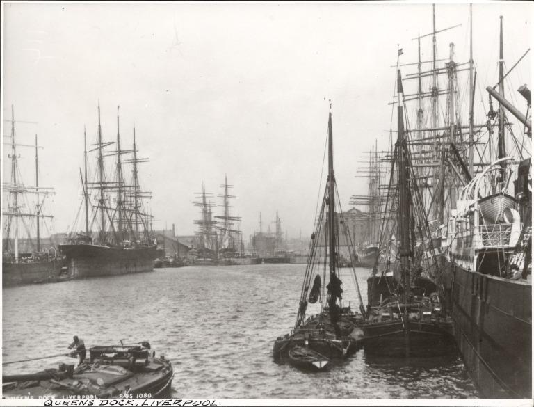 Photograph of Queens Dock card