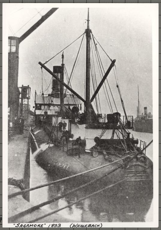 Photograph of Sagamore (r/n Solideo 1911; r/n Ilva 1915), Belgian American Mar Co card