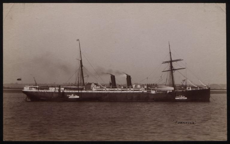 Photograph of Furnessia, Anchor Line card