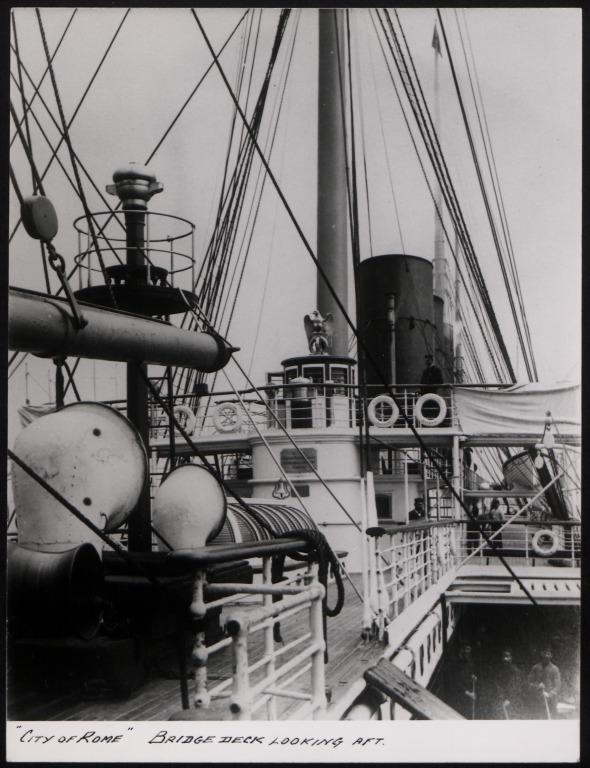 Photograph of City of Rome, Anchor Line card