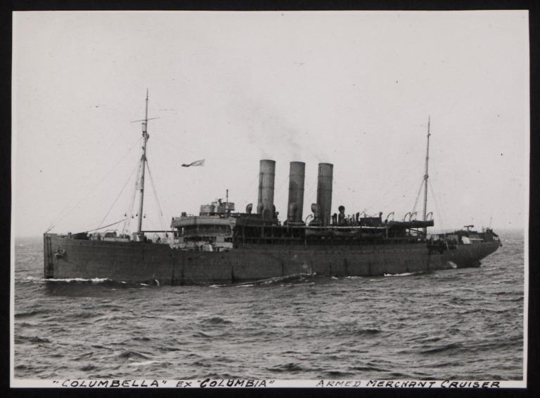 Photograph of Columbella (ex Columbia), Anchor Line card