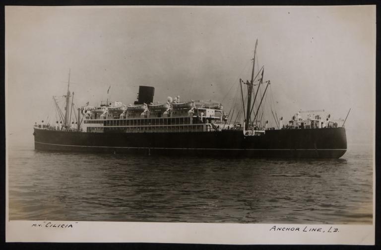 Photograph of Cicilia, Anchor Line card