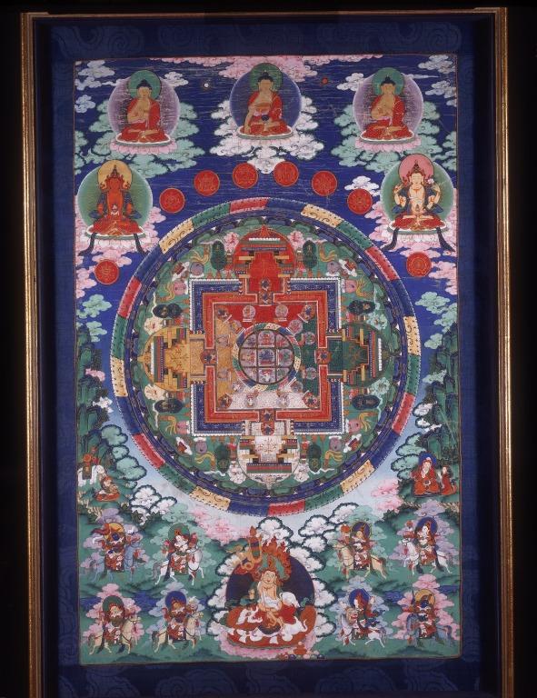 Thangka of Hayagriva mandala card