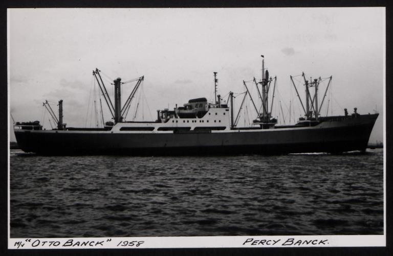 Photograph of Otto Banck, Percy Banck card