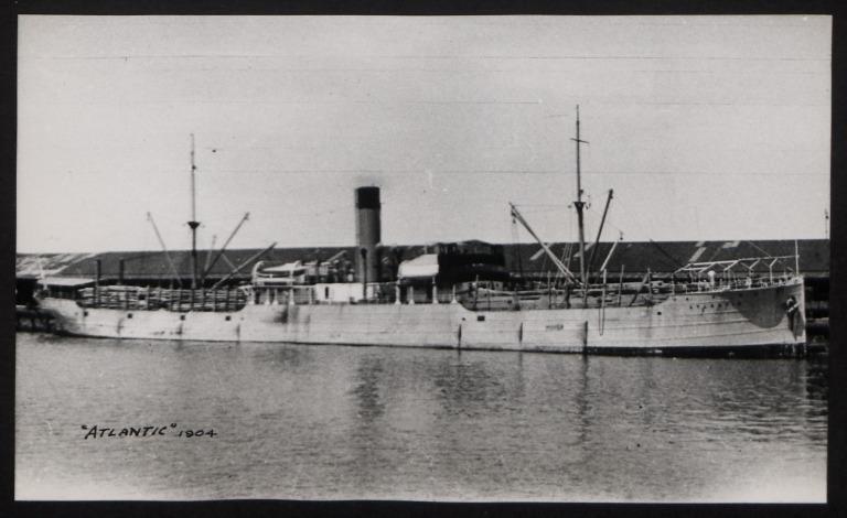 Photograph of Atlantic, Rederiaktieb Bore (G Sandstrom) card