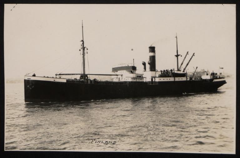 Photograph of Finland, J Currie and Company card