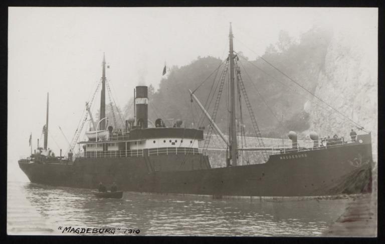 Photograph of Magdaburg (r/n Lucy), J Currie and Company card