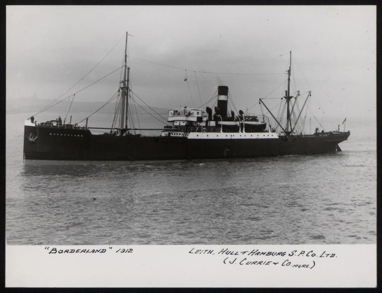 Photograph of Borderland, J Currie and Company card