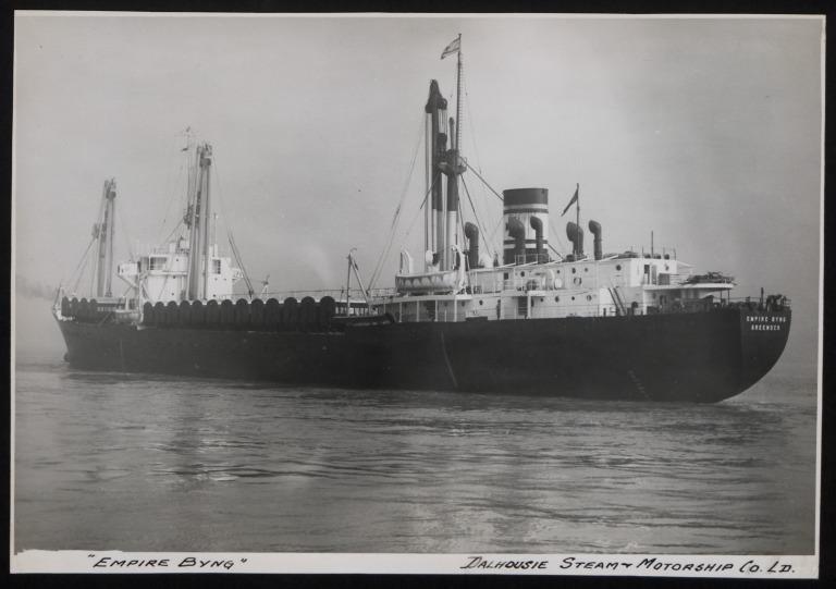 Photograph of Empire Byng, Dalhousie Steam and Motorship Co card
