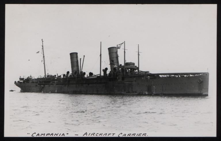 Photograph of Campania, Cunard Line card