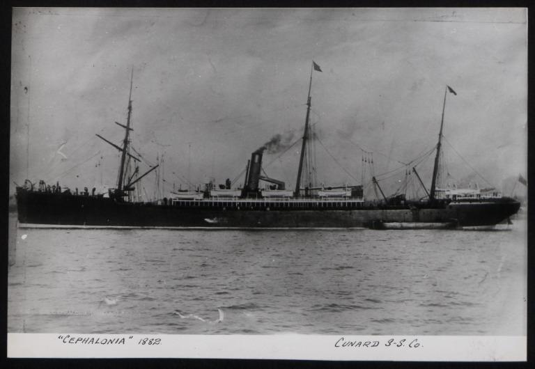 Photograph of Cephalonia, Cunard Line card