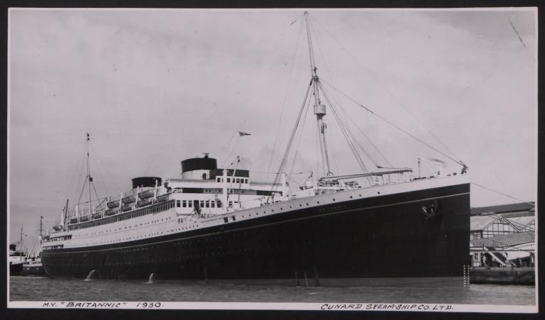 Photograph of Britannic, Cunard White Star Line | National Museums ...