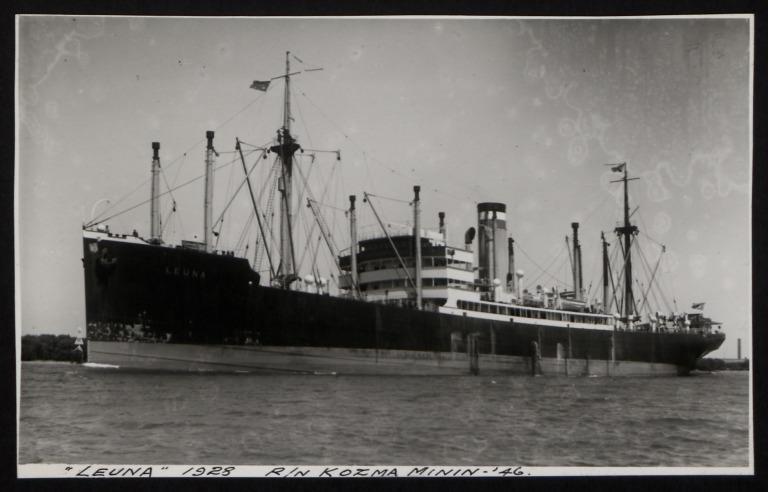 Photograph of Leuna (r/n Kosma Minin), Hamburg Amerika Line | National ...