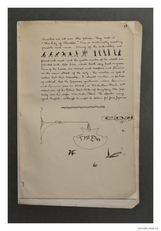 Account of voyage from Liverpool - Montreal of Cecil Daniel Andrew passenger on Sardinian, 1892. card