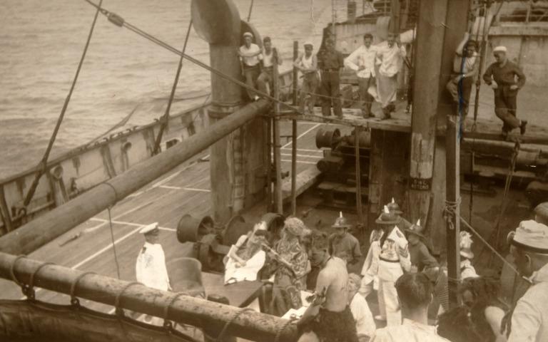 Photographs taken by James Stewart (1908-1989), Blue Funnel (Ocean Steamship Company) card