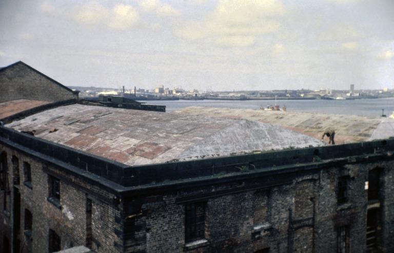 Photograph of Albert Dock, Liverpool, Block D, later Merseyside Maritime Museum. card
