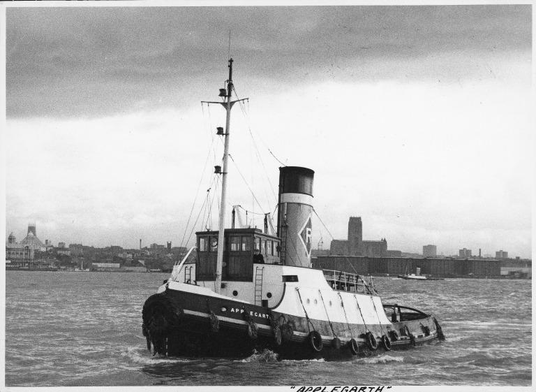 Photograph of Applegarth, Rea Towing Company card