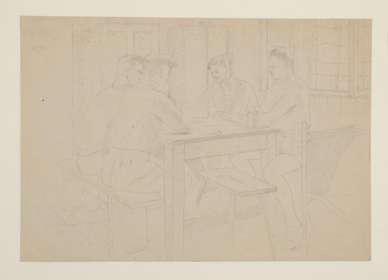 Interior: Four Prisoners of War Playing Cards card