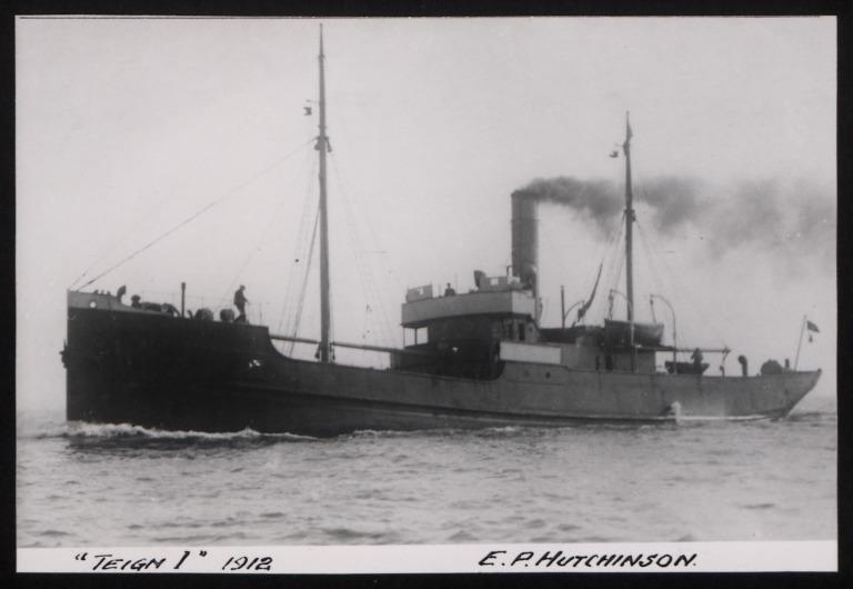 Photograph of Teign 1, E P Hutchinson card