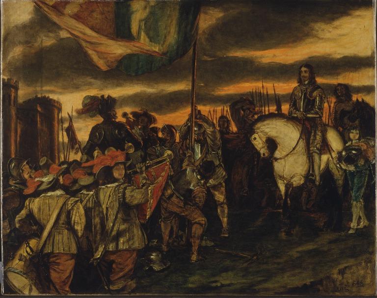 Charles I Raising His Standard at Nottingham card