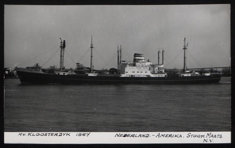 Photograph of Kloosterdyk, Holland Amerika Line card