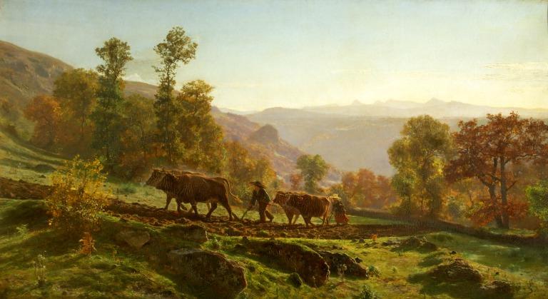 Ploughing, Early Morning card