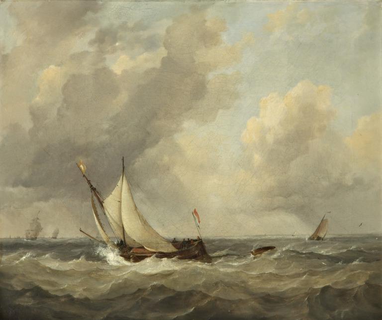 Dutch Boats Beating into the Scheldt card