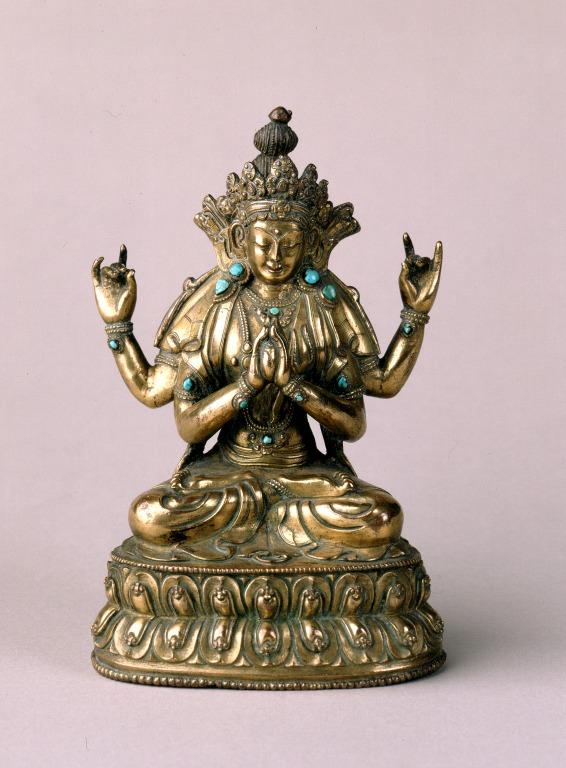 Religious Figure / Chenrezi card