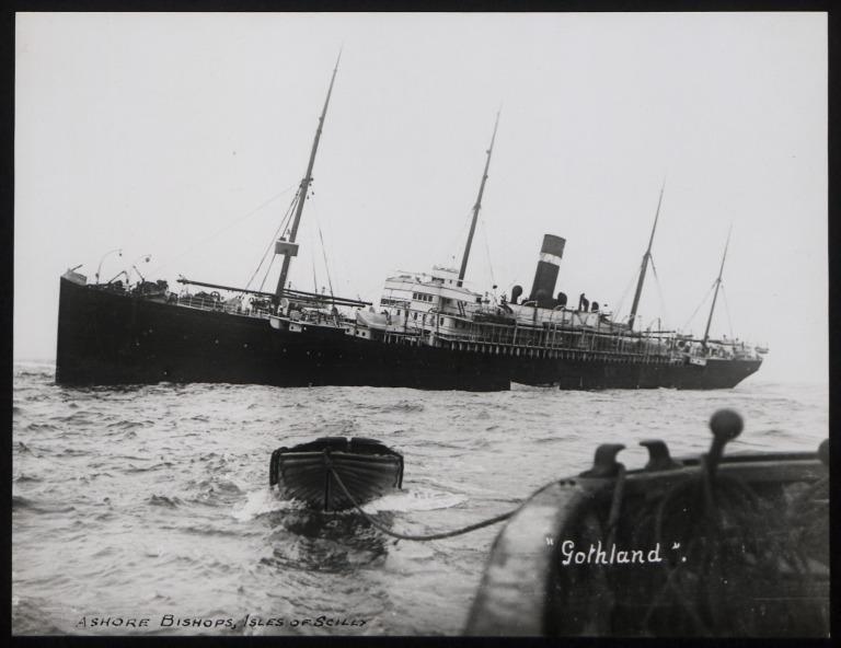 Photograph of Gothland, Red Star Line (international Navigation Company) card
