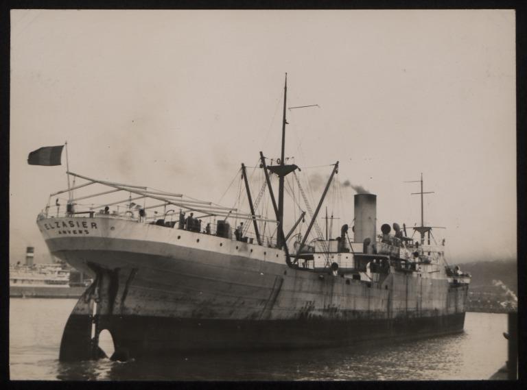 Photograph of Elzasier, Cie Maritime Belge (Lloyd Royal) S A card