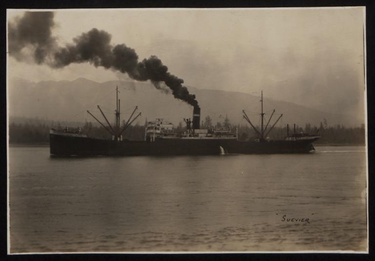 Photograph of Suevier, Cie Maritime Belge (Lloyd Royal) S A card