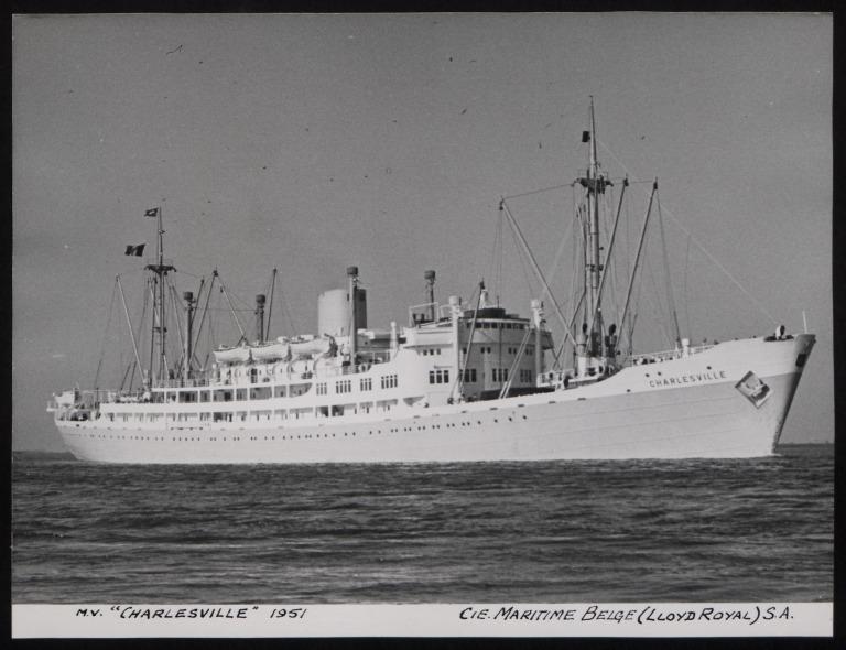Photograph of Charlesville, Cie Maritime Belge (Lloyd Royal) S A card