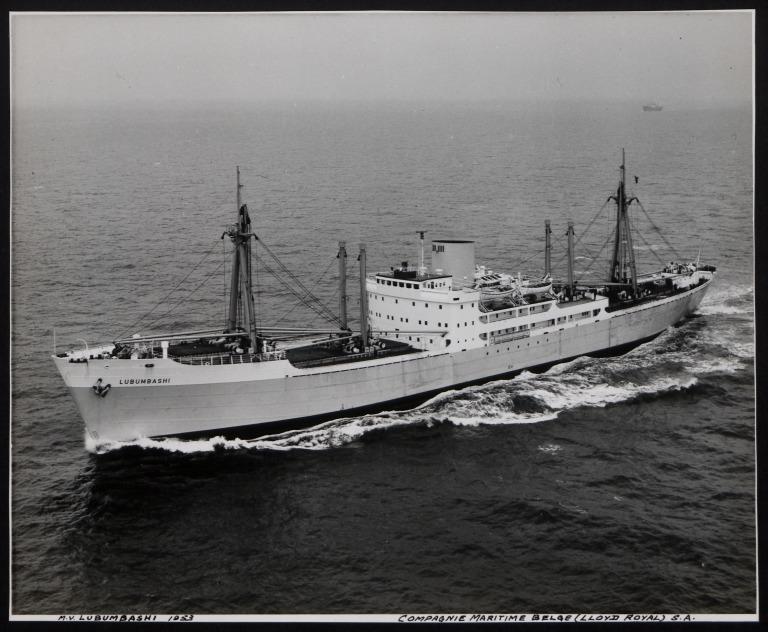 Photograph of Lubumbashi, Cie Maritime Belge (Lloyd Royal) S A card
