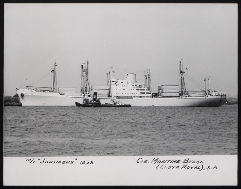 Photograph of Jordaens, Cie Maritime Belge (Lloyd Royal) S A card