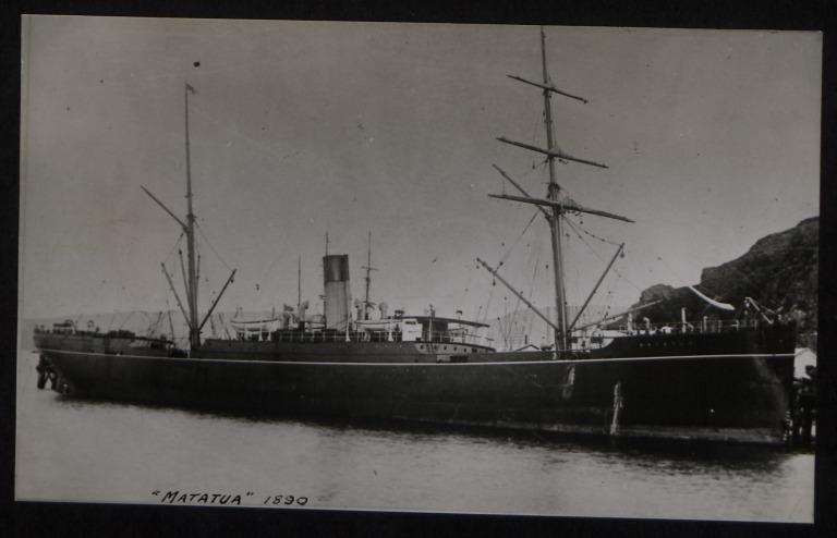 Photograph of Matatua, Shaw Savill and Albion Company Ltd card