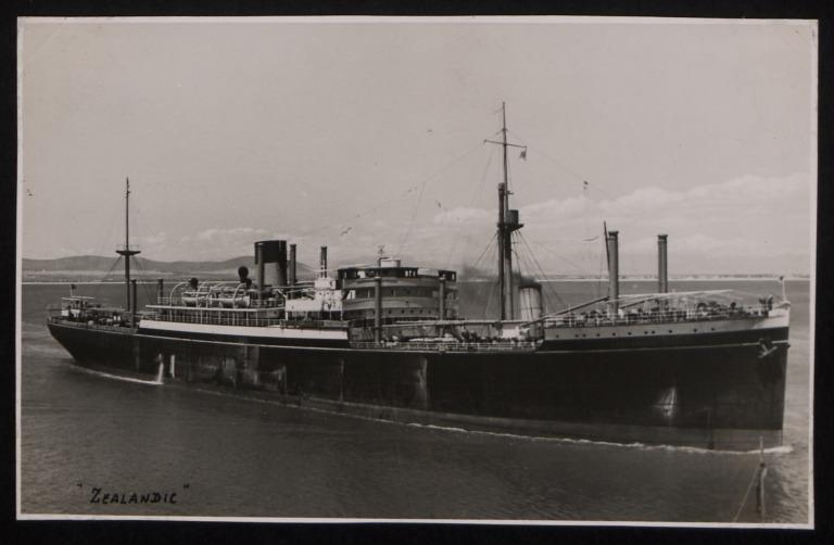 Photograph of Zealandic, Shaw Savill and Albion Company Ltd card