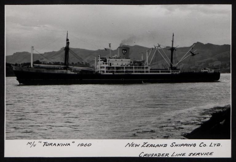 Photograph of Turakina, New Zealand Shipping Company Ltd card