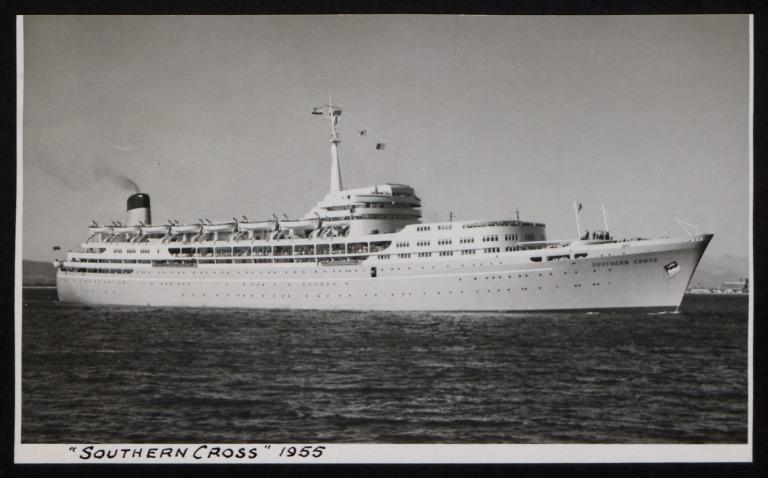 Photograph of Southern Cross, Trader Line Ltd card