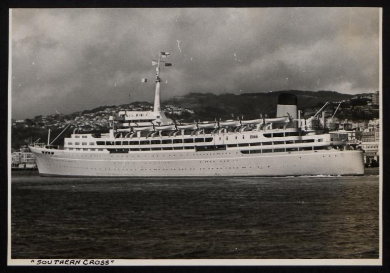 Photograph of Southern Cross, Trader Line Ltd card