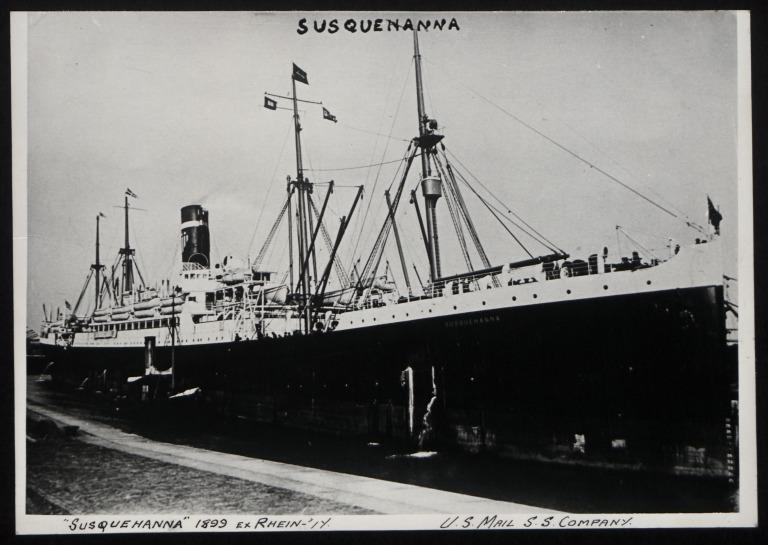 Photograph of Susquehanna (ex Rhein), United States card