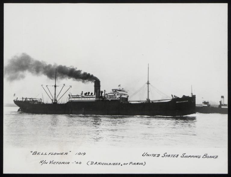 Photograph of Bellflower (r/n Victoria), United States card