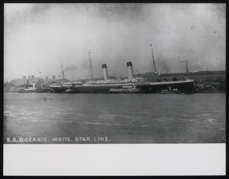 Photograph of Oceanic, White Star Line card