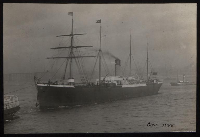 Photograph of Culfic, White Star Line card