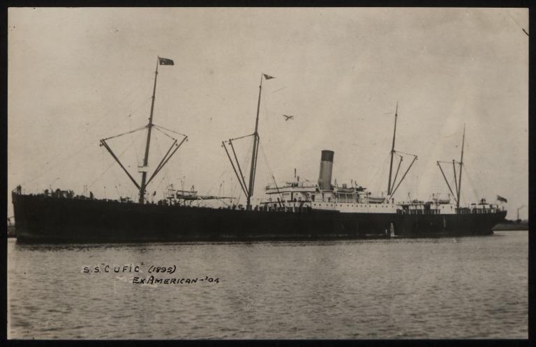 Photograph of Culfic, White Star Line card