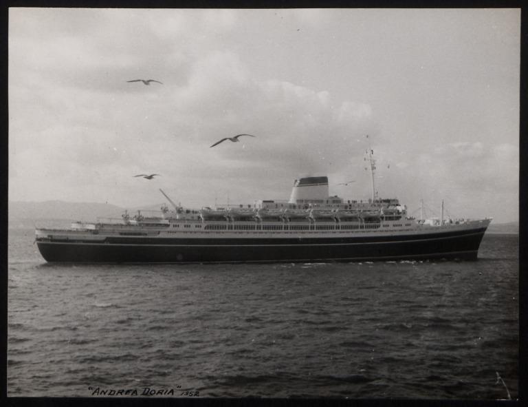 Photograph of Andrea Doria card